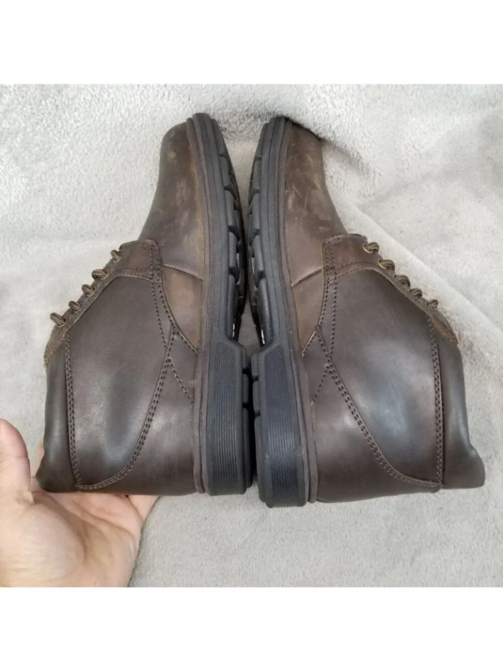 Nunn Bush Shoes Mens Size 8 Webb Lake Brown Waterproof Chukka Boots *Read*